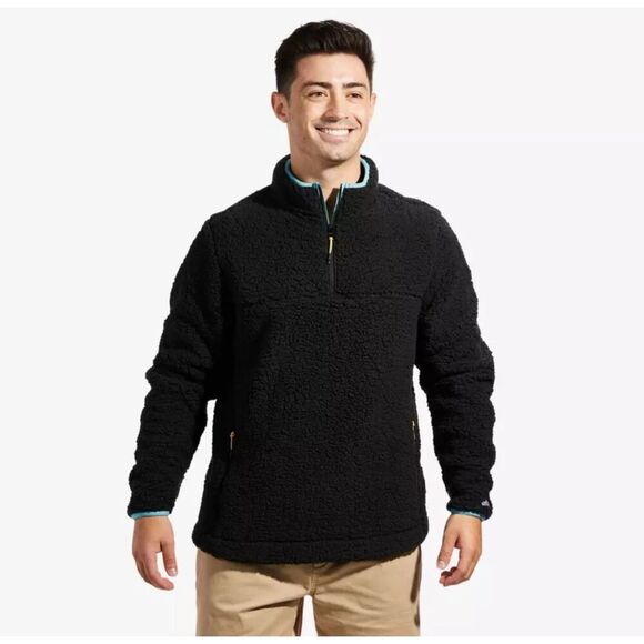 NWT Chubbies The Night Night High Pile Quarter Zip Pullover Size XL - Picture 1 of 11